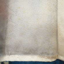 画像をギャラリービューアに読み込む, ウール着物 単衣 女性用ウールアンサンブル2点セット 羽織＆着物 ブルー系 絣調 矢羽根柄 しつけ糸付き バチ衿 カジュアル 普段使い