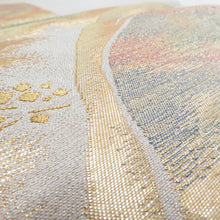 Load image into Gallery viewer, 袋帯 つづれ ゴールド系