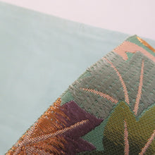 Load image into Gallery viewer, 袋帯 四季花紋様 緑色ｘ多色 カラフル 金糸 六通柄 フォーマル向け 仕立て上がり 着物帯 長さ440cm