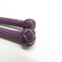 画像をギャラリービューアに読み込む, 帯締め 京くみひも 日本製 丸組 くみひも 絹100% 紫色ｘ草色 正絹 Mサイズ カジュアル 和装小物 帯〆 レディース 女性 長さ160cm 未使用品