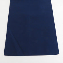 画像をギャラリービューアに読み込む, 名古屋帯 正絹 塩瀬 紺色ｘオレンジ色 茶道具紋様 お太鼓柄 カジュアル 仕立て上がり 着物帯 長さ378cm