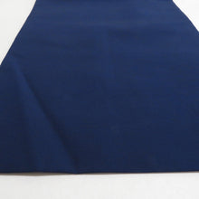 画像をギャラリービューアに読み込む, 名古屋帯 正絹 塩瀬 紺色ｘオレンジ色 茶道具紋様 お太鼓柄 カジュアル 仕立て上がり 着物帯 長さ378cm