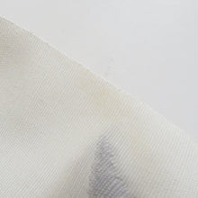 画像をギャラリービューアに読み込む, 名古屋帯 八寸帯 正絹 白色ｘピンク色 花紋様 お太鼓柄 カジュアル 仕立て上がり 着物帯 長さ347cm