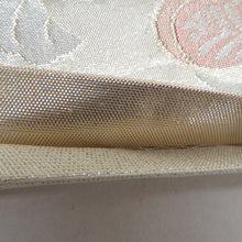 画像をギャラリービューアに読み込む, 袋帯 松と菊に藤紋様 灰色ｘ多色 金糸銀糸 六通柄 フォーマル向け 仕立て上がり 着物帯 長さ440cm