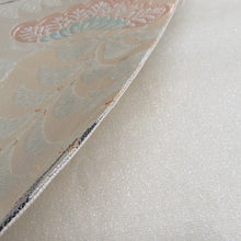 画像をギャラリービューアに読み込む, 袋帯 松と菊に藤紋様 灰色ｘ多色 金糸銀糸 六通柄 フォーマル向け 仕立て上がり 着物帯 長さ440cm