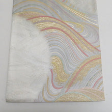 画像をギャラリービューアに読み込む, 袋帯 寿波彩映 グレー系 金糸銀糸 灰色ｘ多色 カラフル 六通柄 フォーマル向け 仕立て上がり 着物帯 長さ440cm