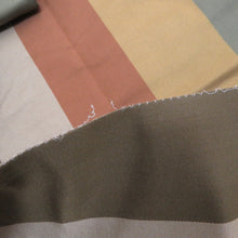 画像をギャラリービューアに読み込む, 袋帯 洒落袋帯 正絹 茶色系 小豆色ｘ薄紫色ｘオリーブグリーン 青海波に植物模様 全通柄 仕立て上がり 着物帯 長さ440cm