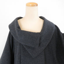 画像をギャラリービューアに読み込む, 着物コート 着物コート カシミア毛混 シャルム加工 グレー 和装用 ちりよけ 身丈100cm