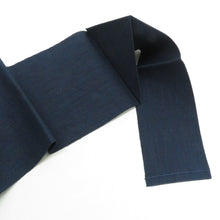 画像をギャラリービューアに読み込む, 名古屋帯 八寸帯 松葉仕立て 正絹 紺色ｘエンジ色ｘ金色ｘ多色 カラフル 金糸 エスニック模様 六通柄 カジュアル 仕立て上がり 着物帯 長さ344cm