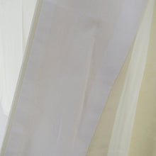 画像をギャラリービューアに読み込む, 襦袢 長襦袢 白系 フォーマル向け クリーム色 地紋入り 花模様 衣文抜き付き 正絹 半衿付き 広衿 仕立て上がり 女性着物用 身丈132cm