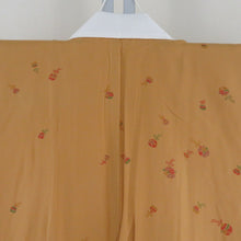 画像をギャラリービューアに読み込む, 襦袢 長襦袢 辛子色 鈴模様 正絹 半衿付き 広衿 仕立て上がり 女性着物用 身丈140cm