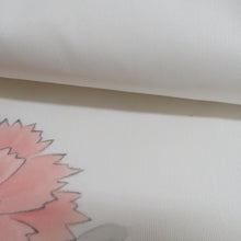 画像をギャラリービューアに読み込む, 名古屋帯 塩瀬 染帯 白色ｘ多色 白連獅子紋様 正絹 お太鼓柄 カジュアル 仕立て上がり 着物帯