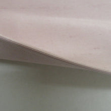 画像をギャラリービューアに読み込む, 名古屋帯 紬 染め模様 ピンク色ｘ緑色 薔薇文様 落款入り 正絹 お太鼓柄 カジュアル 仕立て上がり 着物帯 長さ370cm