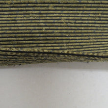 画像をギャラリービューアに読み込む, 名古屋帯 ひげ紬 俵織り 染め紬 月に兎紋様 うさぎ柄 黒色ｘ辛子色x灰色 正絹 お太鼓柄 カジュアル 仕立て上がり 着物帯 長さ360cm