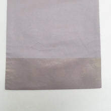 画像をギャラリービューアに読み込む, 名古屋帯 パープル系 グレーパープルｘ朱色 菊紋様 お太鼓柄 金糸 正絹 カジュアル 仕立て上がり 着物帯 長さ350cm