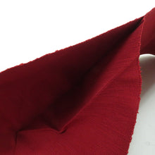 画像をギャラリービューアに読み込む, 名古屋帯 紬地 赤色ｘ多色 カラフル 更紗調花紋様 織文様 お太鼓柄 正絹 カジュアル 仕立て上がり 着物帯 長さ357cm