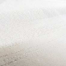 画像をギャラリービューアに読み込む, 名古屋帯 銀糸 シルバー系 お太鼓柄 七宝文様 銀色ｘ多色 カラフル 正絹 カジュアル 仕立て上がり 着物帯 長さ358cm