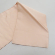 画像をギャラリービューアに読み込む, 名古屋帯 ベージュピンク色ｘ白色 小花紋様 刺繍入り お太鼓柄 織文様 正絹 カジュアル 仕立て上がり 着物帯 長さ343cm