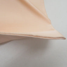 画像をギャラリービューアに読み込む, 名古屋帯 ベージュピンク色ｘ白色 小花紋様 刺繍入り お太鼓柄 織文様 正絹 カジュアル 仕立て上がり 着物帯 長さ343cm