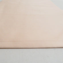 画像をギャラリービューアに読み込む, 名古屋帯 ベージュピンク色ｘ白色 小花紋様 刺繍入り お太鼓柄 織文様 正絹 カジュアル 仕立て上がり 着物帯 長さ343cm