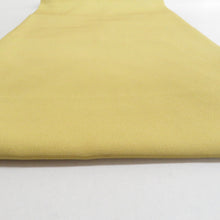 画像をギャラリービューアに読み込む, 名古屋帯 辛子色ｘ白色ｘ多色 お太鼓柄 流水に葉や花紋様 正絹 カジュアル 仕立て上がり 着物帯 長さ366cm