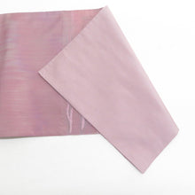 画像をギャラリービューアに読み込む, 袋帯 正絹 洒落袋帯 ピンクグレーｘ小豆色 幾何学模様 六通柄 仕立て上がり 着物帯 長さ432cm