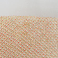 画像をギャラリービューアに読み込む, 羽織 正絹 絞り 黄色ｘオレンジ色ｘ赤色ｘ緑色 水面に葉柄 着物コート 着物用 ちりよけ 防寒 上着 リメイク シルク 身丈77.5cm