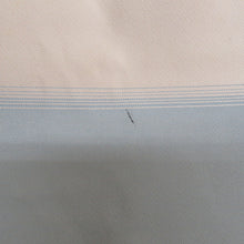 画像をギャラリービューアに読み込む, 名古屋帯 オフホワイトｘグレーｘピンク ぼかし色 織文様 お太鼓柄 花柄 正絹 カジュアル 仕立て上がり 着物帯 長さ362cm