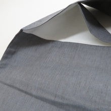 Load image into Gallery viewer, 名古屋帯 紬地 灰色 グレー系 海老文様 お太鼓柄 正絹 カジュアル 仕立て上がり 着物帯 長さ364cm