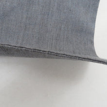 Load image into Gallery viewer, 名古屋帯 紬地 灰色 グレー系 海老文様 お太鼓柄 正絹 カジュアル 仕立て上がり 着物帯 長さ364cm