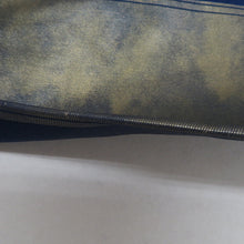 画像をギャラリービューアに読み込む, 名古屋帯 紺色ｘ金色ｘエンジ色 花紋様 金糸 太鼓柄 正絹 カジュアル 仕立て上がり 着物帯 長さ351cm