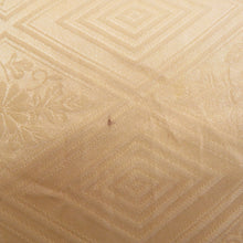 画像をギャラリービューアに読み込む, 名古屋帯 アンティーク帯 昔名古屋帯 絞り 赤色ｘ黄色ｘ多色 亀甲に花紋 お太鼓柄 レトロモダン 明治・大正ロマン 難あり 長さ340cm