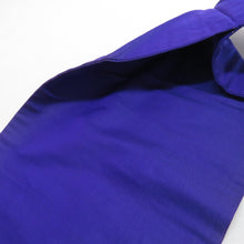 画像をギャラリービューアに読み込む, 名古屋帯 アンティーク帯 華丸に椿紋様 お太鼓柄 絹 青紫色ｘ金色ｘ多色 金糸 昔帯 レトロモダン 明治・大正ロマン 長さ335cm