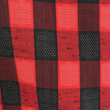 画像をギャラリービューアに読み込む, ウール着物 ウール 単衣 黒色ｘ赤色 市松に亀甲や絣など バチ衿 カジュアルきもの 普段着物 仕立て上がり 身丈159cm