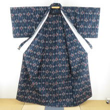 画像をギャラリービューアに読み込む, ウール着物 ネイビー