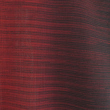 画像をギャラリービューアに読み込む, ウール着物 単衣 赤色ｘ黒色 グラデーション 横縞模様 バチ衿 カジュアルきもの 普段着物 仕立て上がり 身丈145cm
