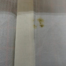 画像をギャラリービューアに読み込む, 紬 着物 アンサンブル 羽織付 格子模様 袷 広衿 紺色ｘ赤色 正絹 カジュアル 仕立て上がり 身丈160.5cm