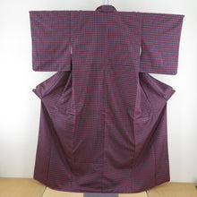 画像をギャラリービューアに読み込む, 紬 着物 ネイビー