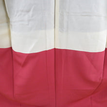 画像をギャラリービューアに読み込む, 紬 着物 アンサンブル 羽織付 格子模様 袷 広衿 紺色ｘ赤色 正絹 カジュアル 仕立て上がり 身丈160.5cm