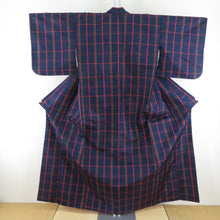 Load image into Gallery viewer, 紬 着物 ネイビー