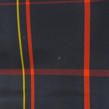 Load image into Gallery viewer, 紬 着物 アンサンブル 羽織付 格子模様 袷 バチ衿 紺色ｘ赤色ｘ黄色 正絹 カジュアル 仕立て上がり 身丈158cm