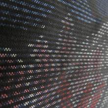 Load image into Gallery viewer, 紬 着物 袷 黒色ｘ紺色ｘエンジ色 植物柄 バチ衿 正絹 カジュアル 仕立て上がり着物 身丈156cm