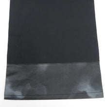 Load image into Gallery viewer, 名古屋帯 正絹 黒色ｘ白色ｘ赤色 金糸銀糸 焼箔調 お太鼓柄 花紋様 仕立て上がり 着物帯 長さ353cm