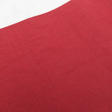 画像をギャラリービューアに読み込む, 名古屋帯 正絹 八寸帯 赤ピンク色ｘ白色ｘ紺色 雲紋様 お太鼓柄 ふくれ調 仕立て上がり 着物帯 長さ348cm