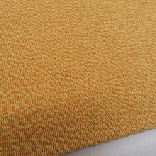 Load image into Gallery viewer, 名古屋帯 人間国宝 木村雨山 加賀友禅 落款入り 作家物 お太鼓柄 辛子色ｘ多色 ウズラ柄 正絹 長さ360cm