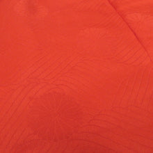 画像をギャラリービューアに読み込む, 子供着物 被布 子供用 三才用 赤色 菊地模様 無地調 七五三 女児 祝着 ひな祭り 七五三 三歳 被布単品 身丈49cm