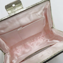 画像をギャラリービューアに読み込む, 和装バッグ ビーズバッグ 白系 ホワイト×ピンク 花 ハンドバッグ パーティーバッグ レトロ 着物バッグ 洋装 和小物