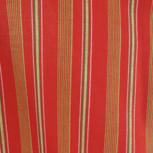 画像をギャラリービューアに読み込む, ウール着物 単衣 赤色x黄色ｘ緑色 縦縞模様 居敷当て付き バチ衿 カジュアルきもの 小さいサイズ 普段着物 仕立て上がり 身丈153cm
