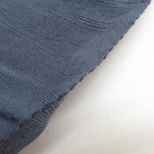 画像をギャラリービューアに読み込む, 男帯 紬 絞り 大人用 兵児帯 無地 グレーブルー 正絹 男性用 カジュアル メンズ へこ帯 男物 鹿の子 しぼり 普段着物用 長さ312cm