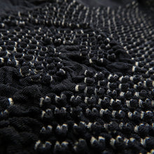 画像をギャラリービューアに読み込む, 男帯 絞り 大人用 兵児帯 波模様 正絹 紺色 男性用 カジュアル メンズ へこ帯 男物 鹿の子 しぼり 普段着物用 長さ412cm